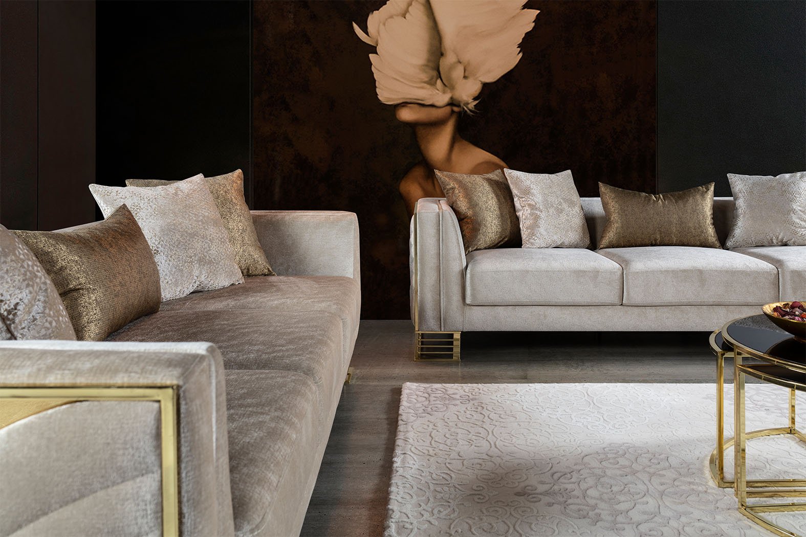 Bella Gold Koltuk Takımı 3+3+1 Bella Gold Koltuk Takımı 3+3+1
