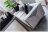Bella Silver Sofa Set 3+3+1