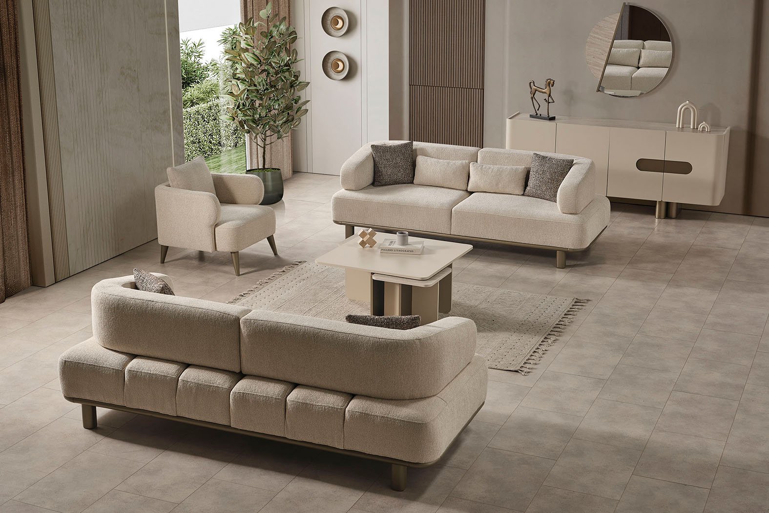 Pier Sofa Set 3+3+1 Pier Sofa Set 3+3+1