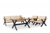 Oltu Black Garden Sofa Set Oltu Black Garden Sofa Set