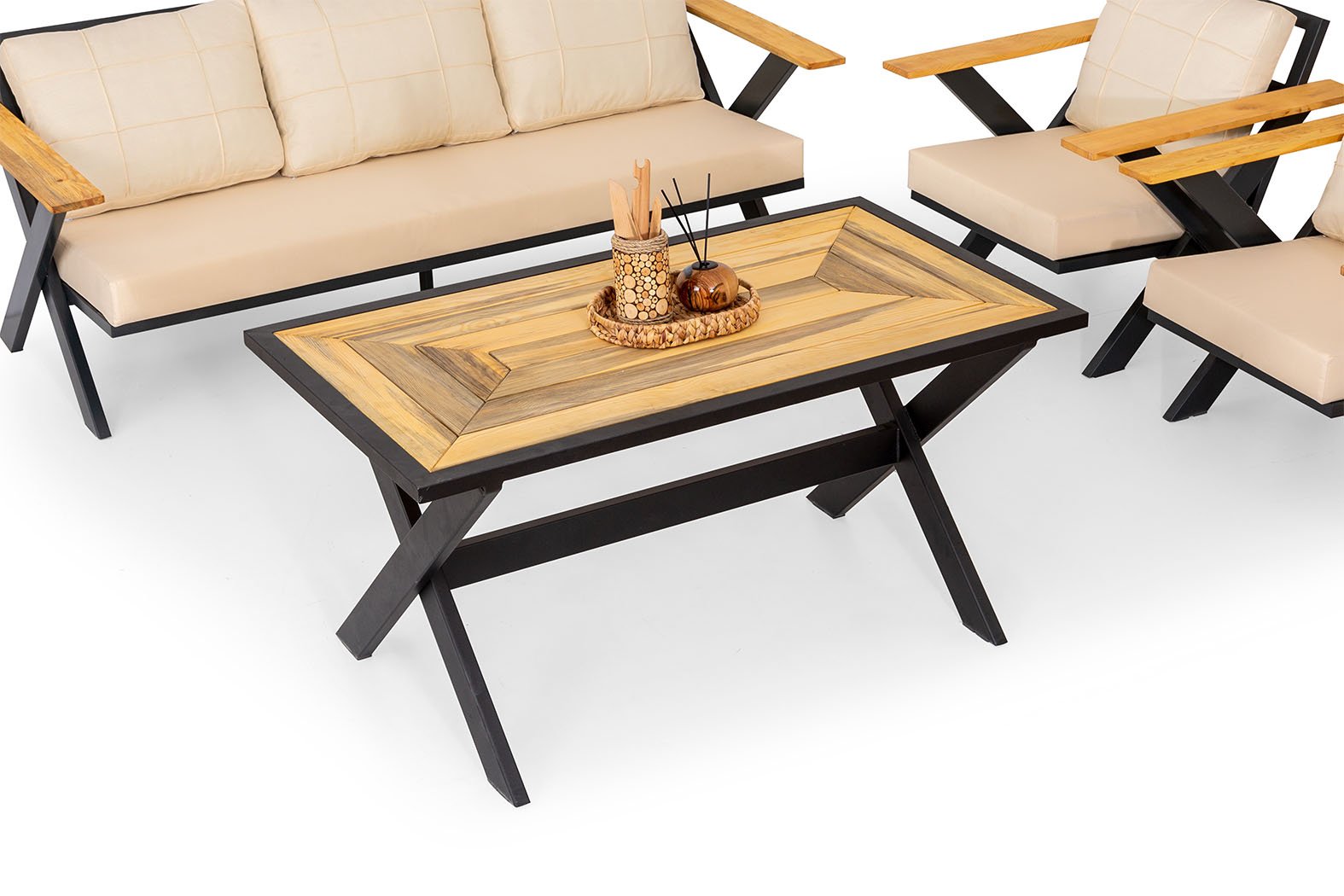 Oltu Black Garden Sofa Set Oltu Black Garden Sofa Set