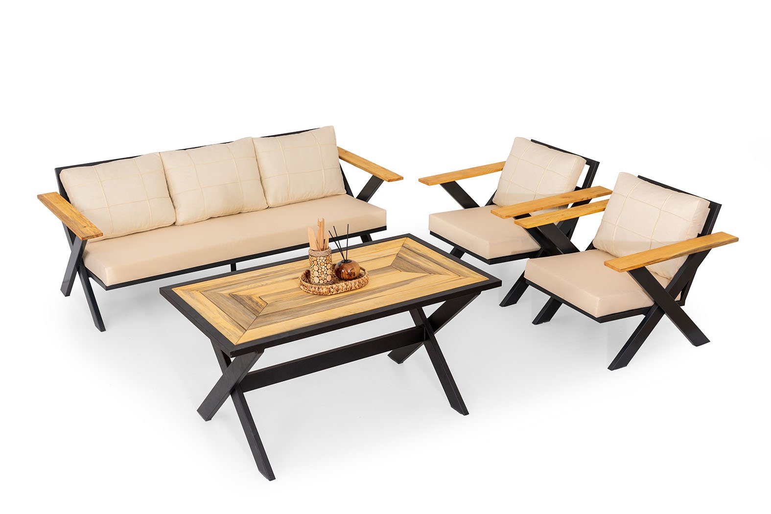 Oltu Black Garden Sofa Set Oltu Black Garden Sofa Set