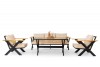 Oltu Black Garden Sofa Set Oltu Black Garden Sofa Set