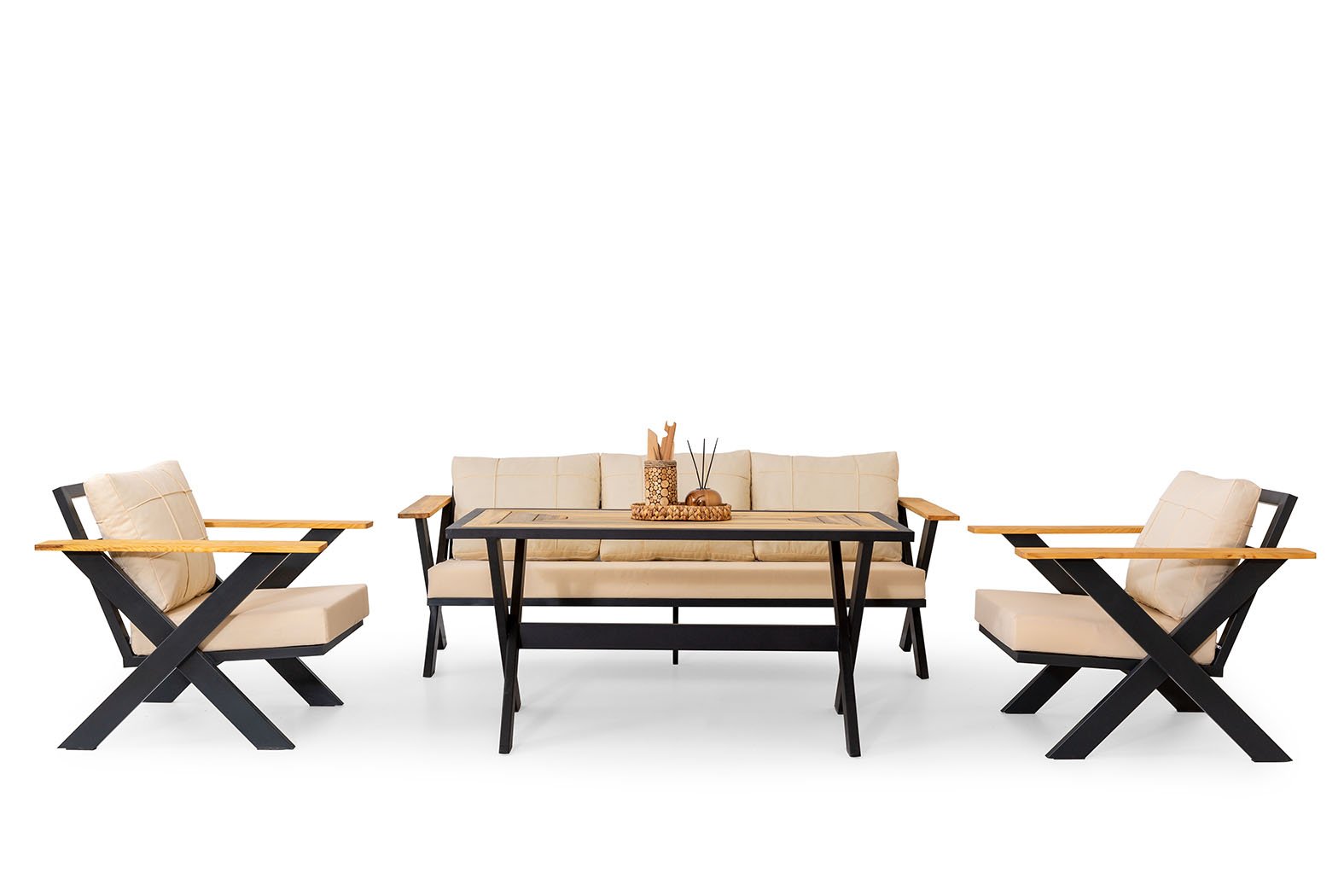 Oltu Black Garden Sofa Set Oltu Black Garden Sofa Set